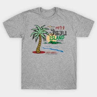 Jeju Island South Korea Distressed T-Shirt